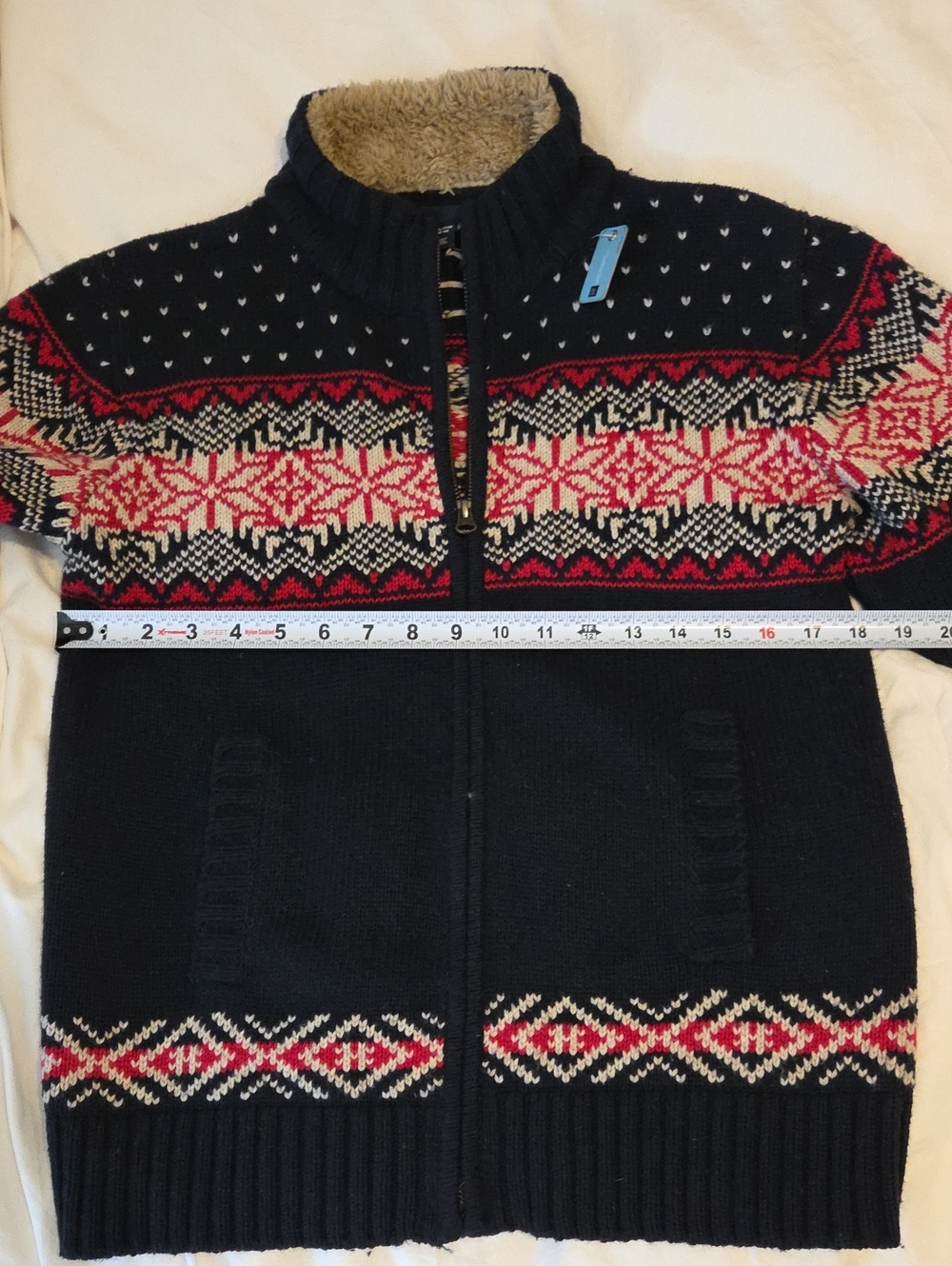 Gap Kids XXL Fair Isle Cardigen. New, See Measurements. Boys 14-16